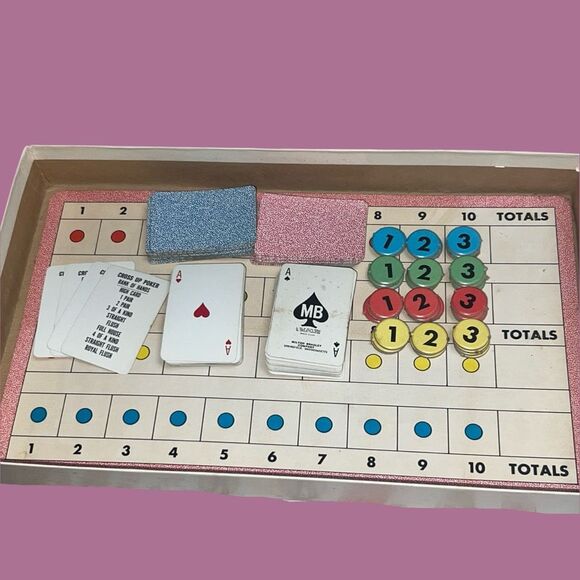 Vintage Milton Bradley 1968 Cross Up Poker Game COMPLETE - Picture 5 of 6